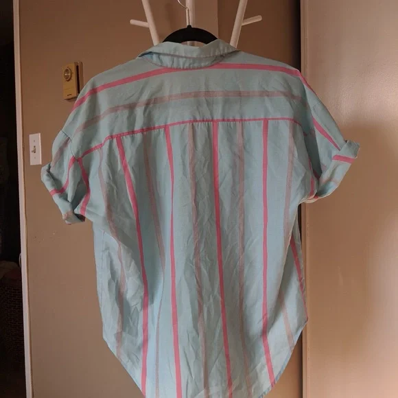 Striped Button-Up Shirt - Picture 3 of 3